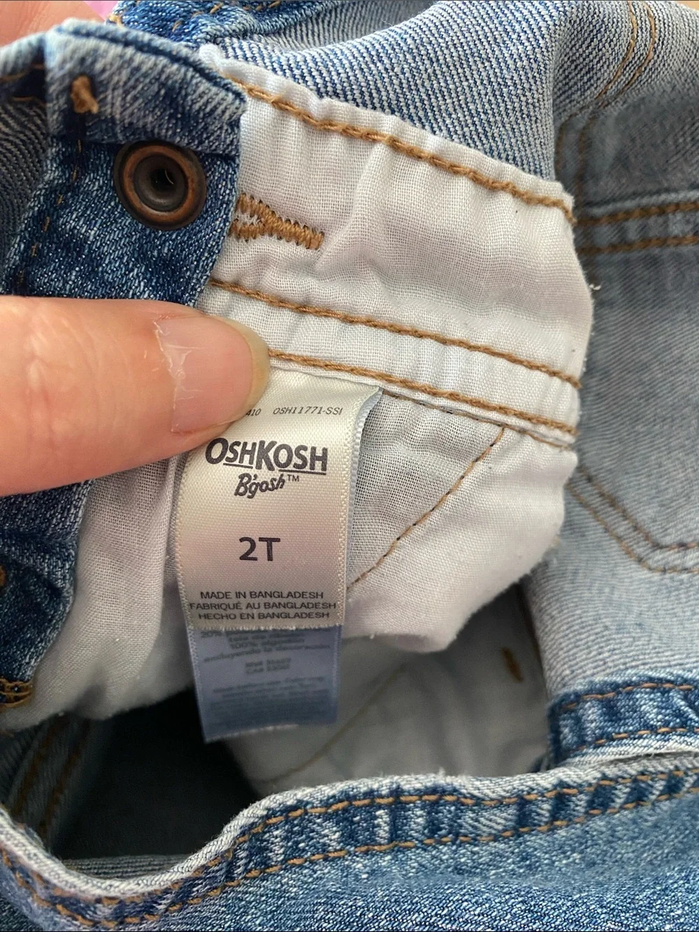 Oshkosh Vestback Overalls Floral Ruffles Size 2T